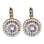 Earrings By Mariana Woman Eye-Catching Violet and Tanzanite Swarovski Crystals