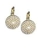 Earrings By Mariana Woman Lovely Cream pearl Swarovski Crystals - Image 2