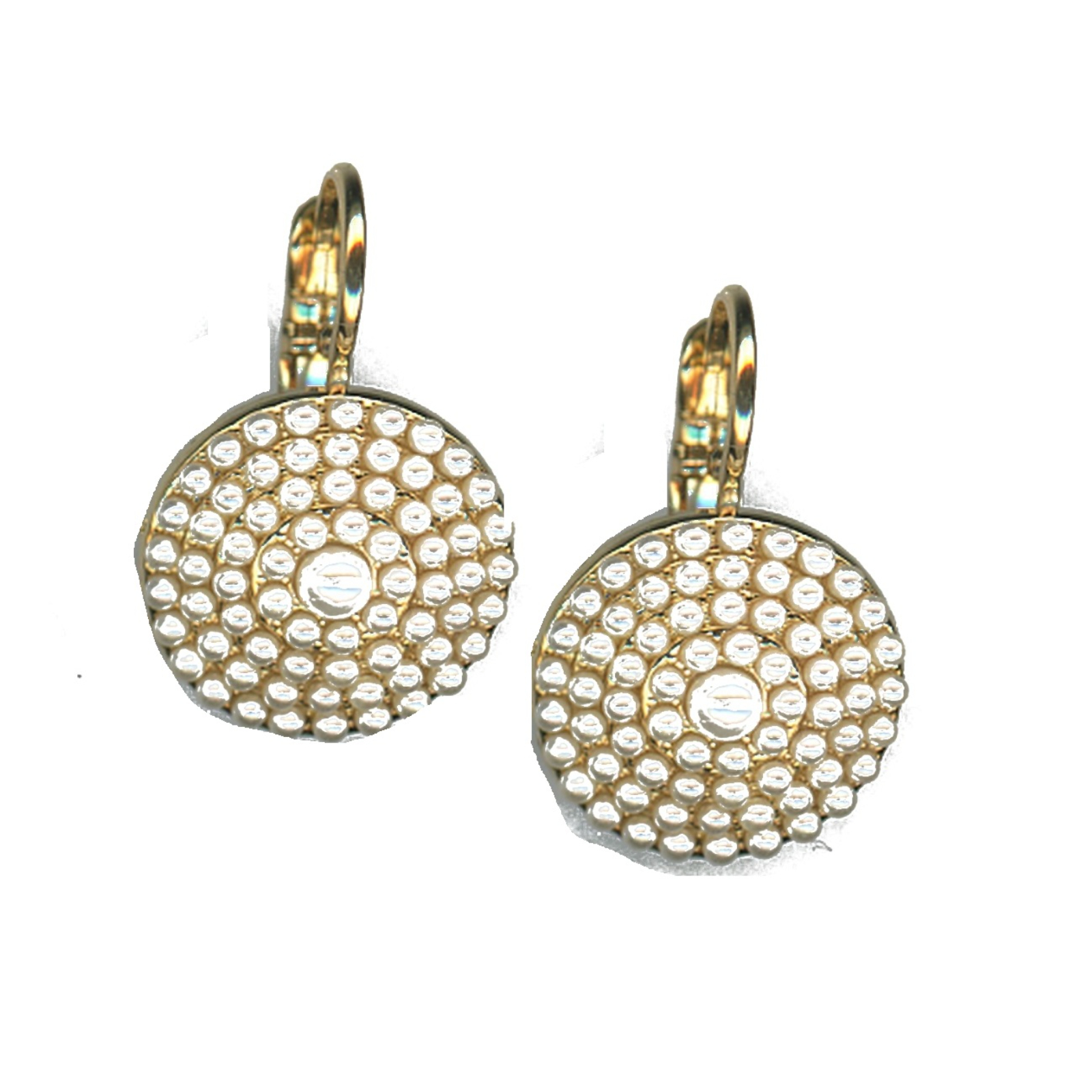 E-1193-139139-SP6 Earrings By Mariana Woman Lovely Cream pearl Swarovski Crystals - Image 1
