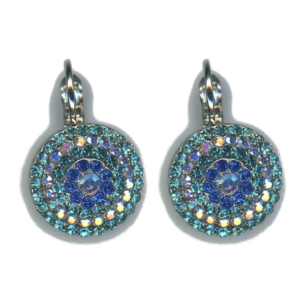 Earrings By Mariana Woman Delicate Blue and Laguna Delite Swarovski Crystals