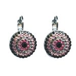 Earrings By Mariana Woman Elegant Dk.Olive Swarovski Crystals - Image 2
