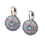 Earrings By Mariana Woman Dazzling Lt.Olive Swarovski Crystals - Image 2