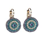 Earrings By Mariana Woman Violet Ice and Tanzanite Ice and AB Swarovski Crystals - Image 2