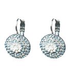 Earrings By Mariana Woman Refined Aquamarine and Light Azore Swarovski Crystals - Image 2