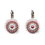 Earrings By Mariana Woman Lovely Rose Opal and Light Rose Swarovski Crystals