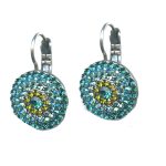 Earrings By Mariana Woman Exquisite Blue Zircon Swarovski Crystals - Image 2