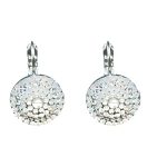 Earrings By Mariana Woman Distinctive Cream Pearl and Crystal Swarovski Crystals