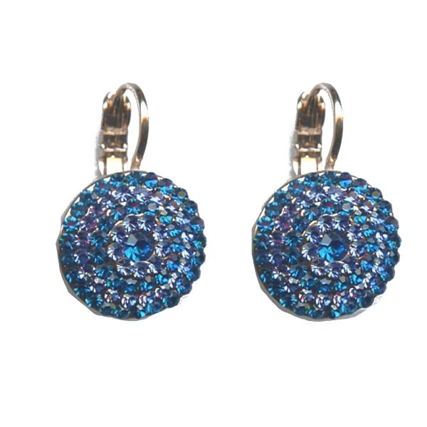 Earrings By Mariana Woman Timeless Capri Blue and Sapphire Swarovski Crystals
