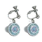 Earrings By Mariana Woman Graceful Aquamarine and Blue Opal Swarovski Crystals - Image 2