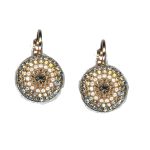 Earrings By Mariana Woman Classic Riverstone Light Topaz Swarovski Crystals