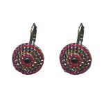 Earrings By Mariana Woman Smoky Quartz AB and Soft Pale Green Swarovski Crystals - Image 2