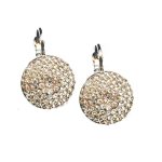 Earrings By Mariana Woman Stylish Silk(Gold Quartz) Swarovski Crystals - Image 2