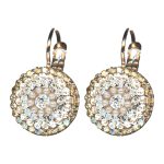 Earrings By Mariana Woman Chic light topaz and Light Azure Swarovski Crystals - Image 2