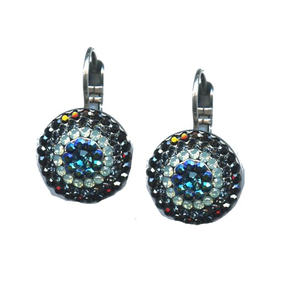 Earrings By Mariana Woman Stunning Teal Blue Colors Swarovski Crystals