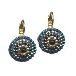 Earrings By Mariana Woman Exquisite Black and Navy Blue Swarovski Crystals - Image 2
