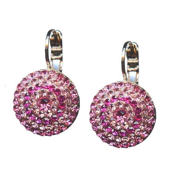 Earrings By Mariana Woman White opal and Crystal Aurora Swarovski Crystals
