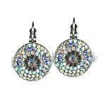 Earrings By Mariana Woman Modern Clear and Black Diamond Swarovski Crystals