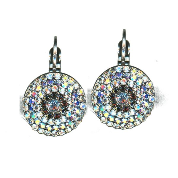 Earrings By Mariana Woman Modern Clear and Black Diamond Swarovski Crystals