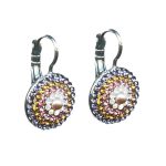 Earrings By Mariana Woman Exquisite Light Blue and Purple Swarovski Crystals - Image 2