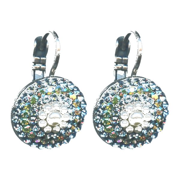 Earrings By Mariana Woman Chic Aquamarine and Aqua Blue Swarovski Crystals