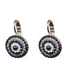 Earrings By Mariana Woman Romantic Jet Black and Opal Swarovski Crystals