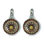 Earrings By Mariana Woman Chic Opal Mineral and Ceylon Topaz Swarovski Crystals