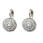 Earrings By Mariana Woman Chic Shell Mineral and White Pearl Swarovski Crystals - Image 2
