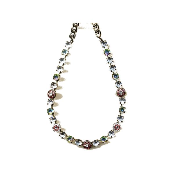 Necklace By Mariana Woman Chic and Peridot and Rose Swarovski Crystals
