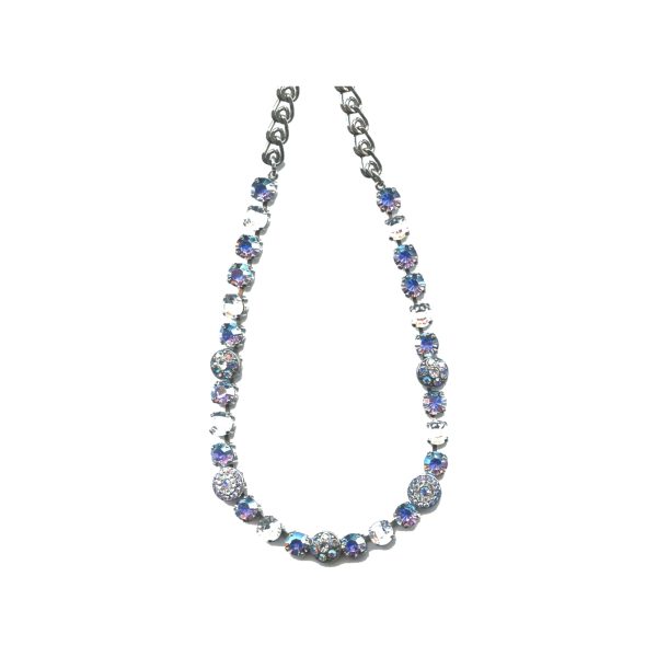 Necklace By Mariana Woman Graceful AB and Clear Swarovski Crystals