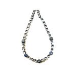 Necklace By Mariana Woman Chic Clear and Montana Blue Swarovski Crystals - Image 2
