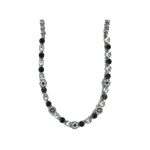 Necklace By Mariana Woman Radiant Crystal Clear and Jet Swarovski Crystals