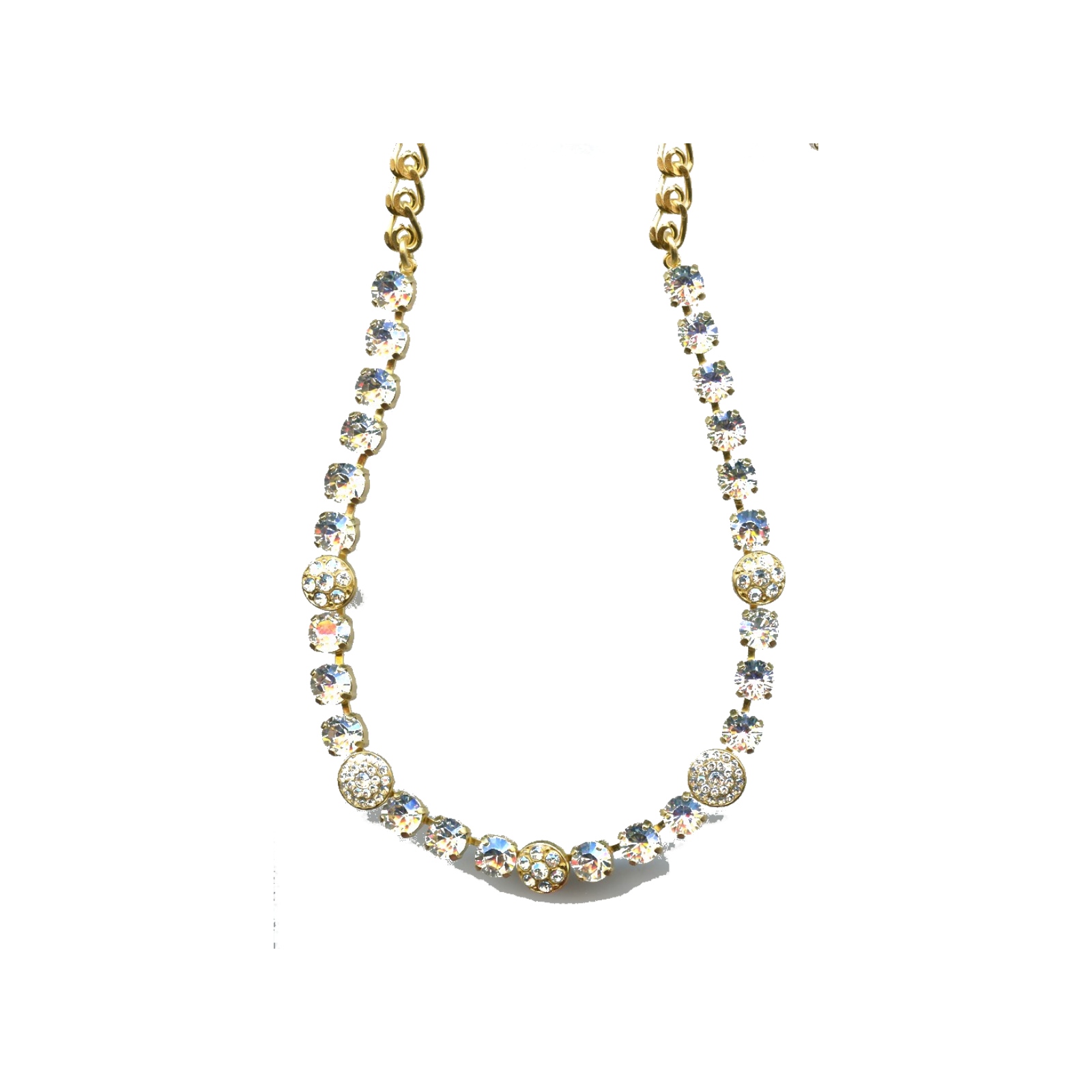 N-3044-1-001MOL-SP Necklace By Mariana Woman Fashionable Clear and Moonlight Swarovski Crystals - Image 1