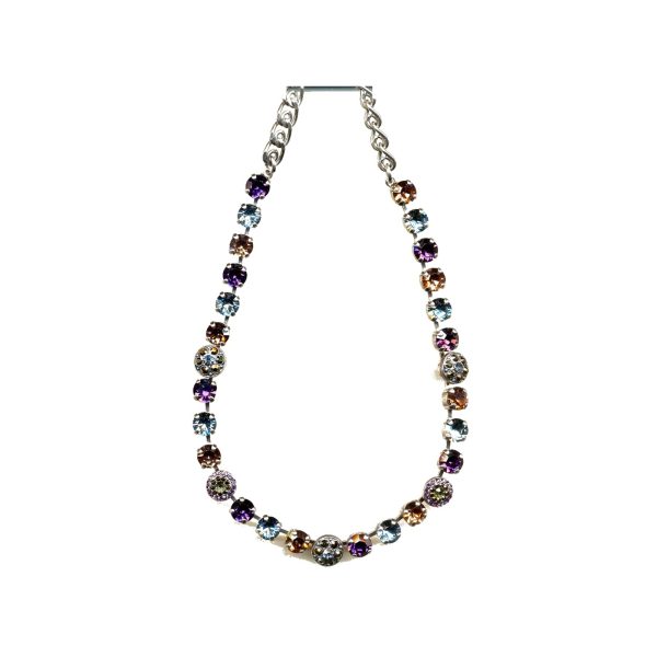 Necklace By Mariana Woman Lovely Dk.Brown Swarovski Crystals