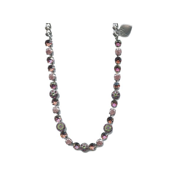 Necklace By Mariana Woman Striking Moonlight and Light Brown Swarovski Crystals