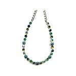 Necklace By Mariana Woman Striking Peridot AB and Emerald Swarovski Crystals