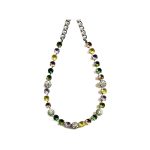 Necklace By Mariana Woman Stunning Citrine and Fern Green Swarovski Crystals - Image 2