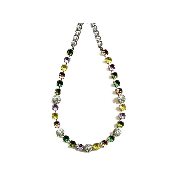 Necklace By Mariana Woman Stunning Citrine and Fern Green Swarovski Crystals