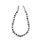 Necklace By Mariana Woman Chic Tanzanite and Fern Green Swarovski Crystals - Image 2