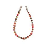 Necklace By Mariana Woman Romantic Citrine and Light Siam AB Swarovski Crystals
