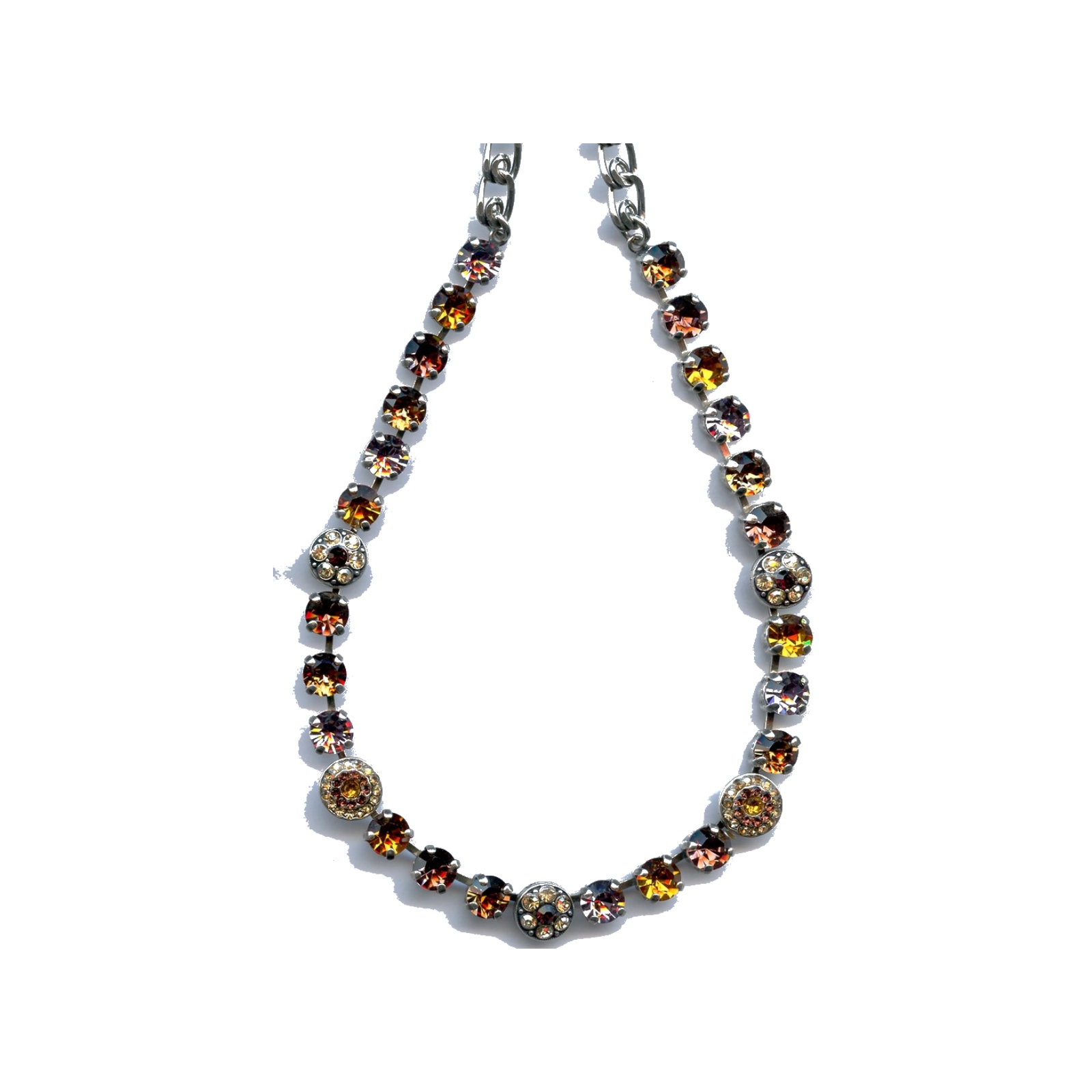 N-3044-1-1018-SP Necklace By Mariana Woman Chic Jet Hematite and Black Diamond Swarovski Crystals - Image 1