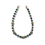 Necklace By Mariana Woman Eye-Catching Topaz and Champagne Swarovski Crystals