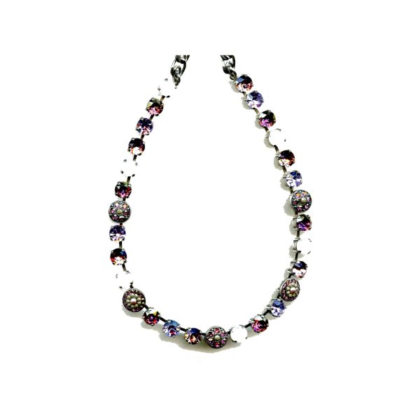 Necklace By Mariana Woman Classic Amethyst and Rose Swarovski Crystals