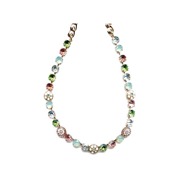 Necklace By Mariana Woman Chic Chrysolite Opal and Chrysolite Swarovski Crystals