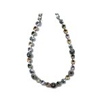 Necklace By Mariana Woman Elegant Jet and Pink Swarovski Crystals