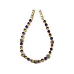 Necklace By Mariana Woman Chic Amethyst and Colorado Topaz Swarovski Crystals