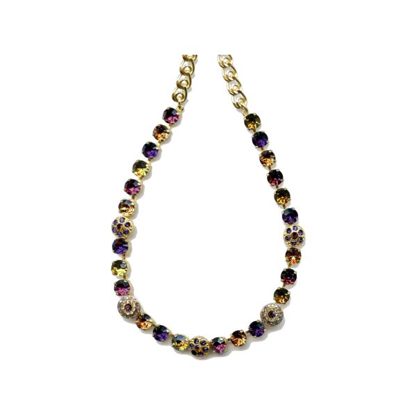 Necklace By Mariana Woman Chic Amethyst and Colorado Topaz Swarovski Crystals