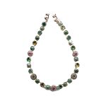 Necklace By Mariana Woman Chic Topaz and Jonquil Yellow Swarovski Crystals - Image 2