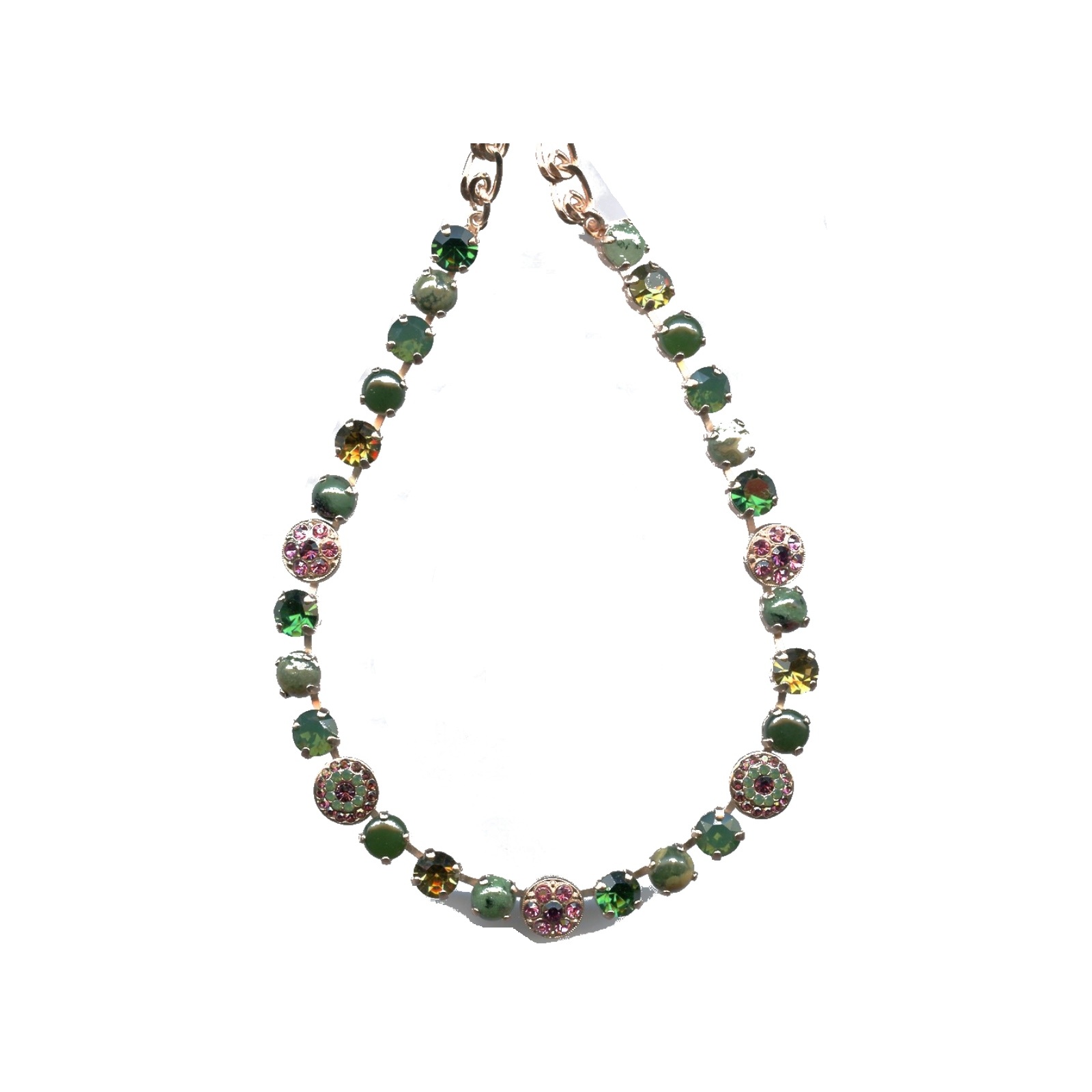 N-3044-1-1033-SP Necklace By Mariana Woman Chic Topaz and Jonquil Yellow Swarovski Crystals - Image 1