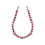 Necklace By Mariana Woman Stylish Red and Siam and Fuchsia Swarovski Crystals - Image 2
