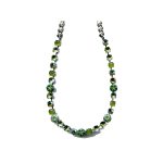 Necklace By Mariana Woman Chic Quartz Mineral and Yellow Opal Swarovski Crystals